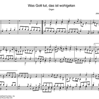 Was Gott tut, das ist wohlgetan BWV 1116