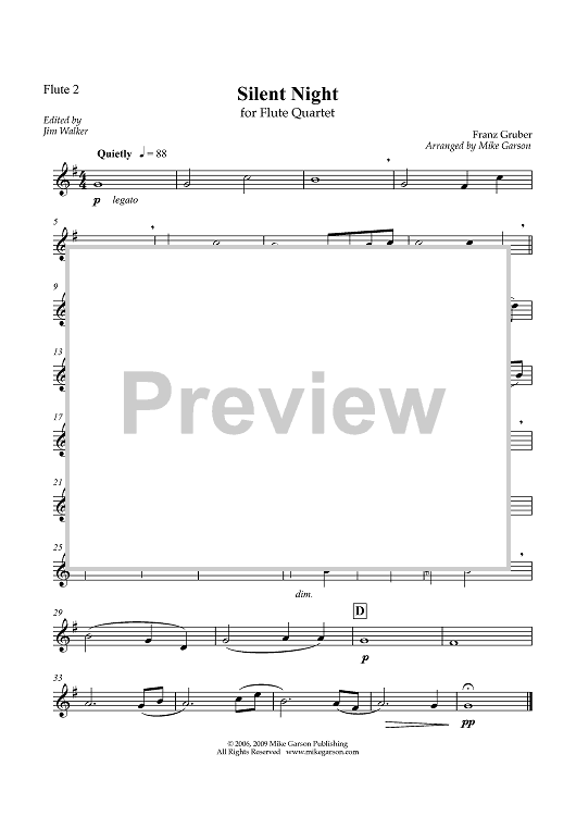 Silent Night - Flute 2