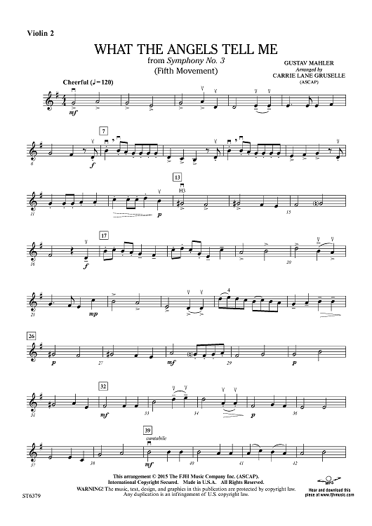 What the Angels Tell Me - Violin 2