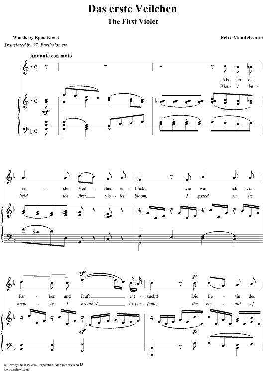 First Violet, The (Das erste Veilchen)