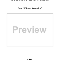 Concerto in B Minor, Op. 3, No. 10, RV580 from "L'estro Armonico" - Violin 3