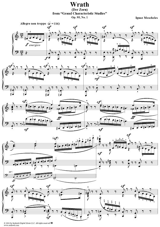 Wrath, Op. 95, No. 1