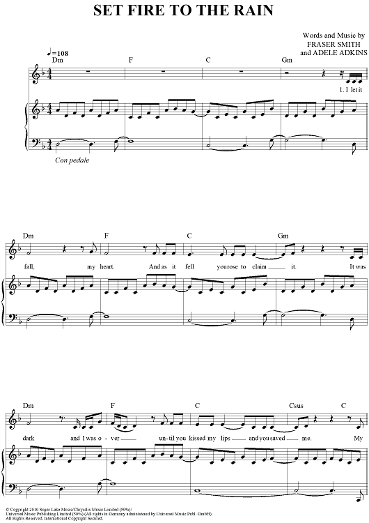 Set Fire To The Rain