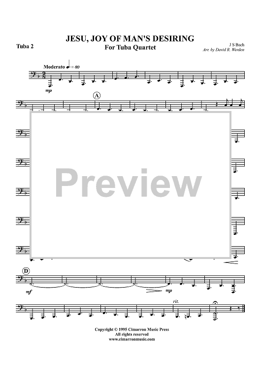 Jesu, Joy of Man's Desiring - Tuba 2