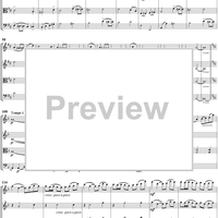 String Quartet No. 2 in D Major, Movement 1 - Score