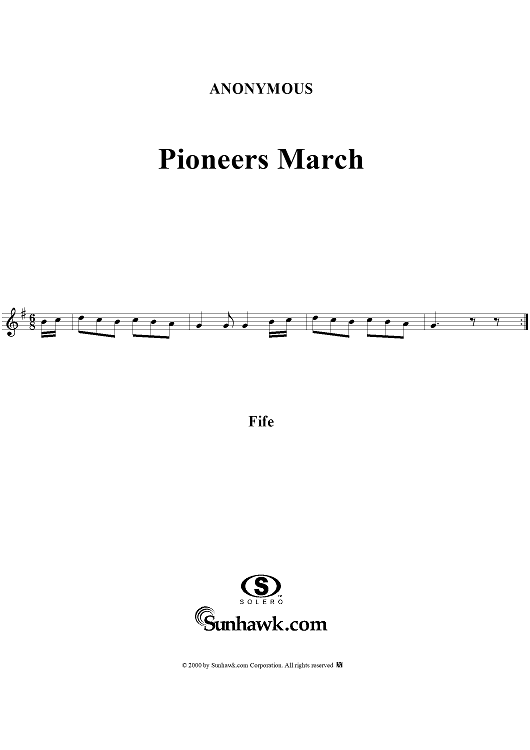 Pioneers March