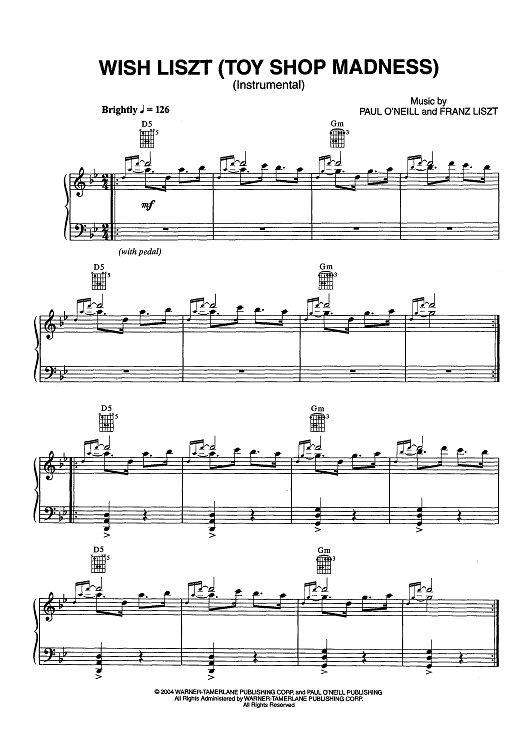 Wish Liszt (Toy Shop Madness)