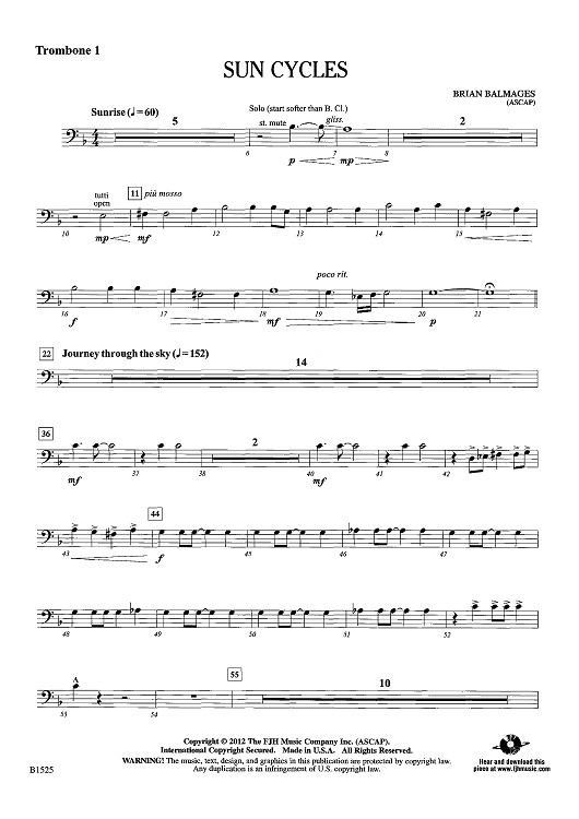 Sun Cycles - Trombone 1