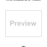 Trio Sonata in D Minor  - Op. 4, No. 8 - Score