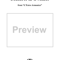 Concerto in G Minor    - from "L'Estro Armonico" - Op. 3/2  (RV578) - Violin 2