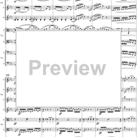 String Octet, Op. 20, Movement 1 - Score