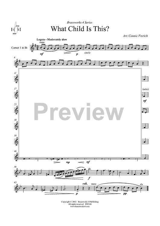 What Child is This? - Cornet 1 in B-flat