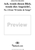 Ach, wende diesen Blick, wende dies Angesicht! - No. 4 from "8 Lieder & Songs" - Op. 57
