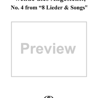 Ach, wende diesen Blick, wende dies Angesicht! - No. 4 from "8 Lieder & Songs" - Op. 57