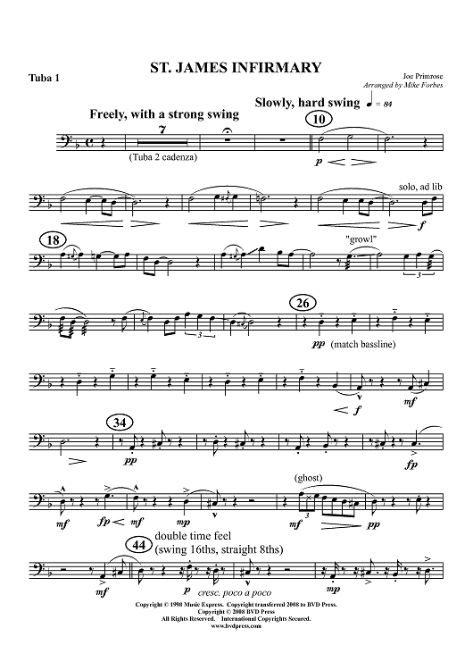 St. James Infirmary - Tuba 1
