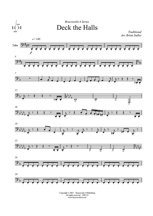 Deck the Halls - Tuba