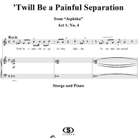 Jephtha Oratorio, Act 1, no.4: 'Twill Be A Painful Separation, Recit.