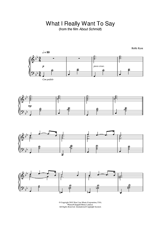 What I Really Want To Say