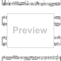 Suite  2 a minor BWV 807 - Score
