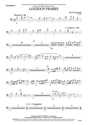 Loudoun Praises - Trombone 1