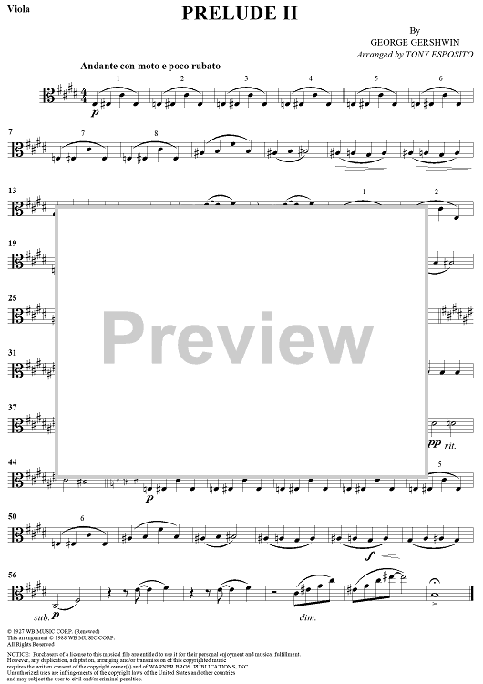 Prelude II - Viola
