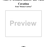Ah! S'estinto ancor mi vuoi, from "Donna Caritea"