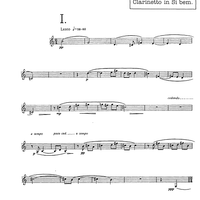 Tre odi saffiche - Clarinet
