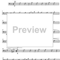 6 rätoromancische Volkslieder Op.76a - Double Bass