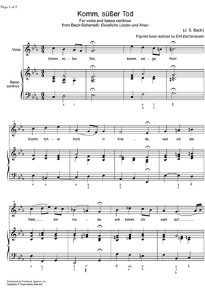 Komm, süsser Tod BWV 478