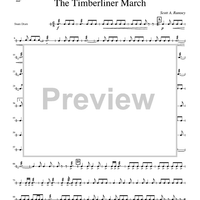 The Timberliner March - Snare Drum