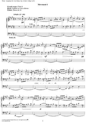 Symphony No. 3 in E Minor, Op. 13: Movt. 4