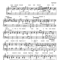 Sometimes I Feel Like a Motherless Child - Keyboard or Guitar