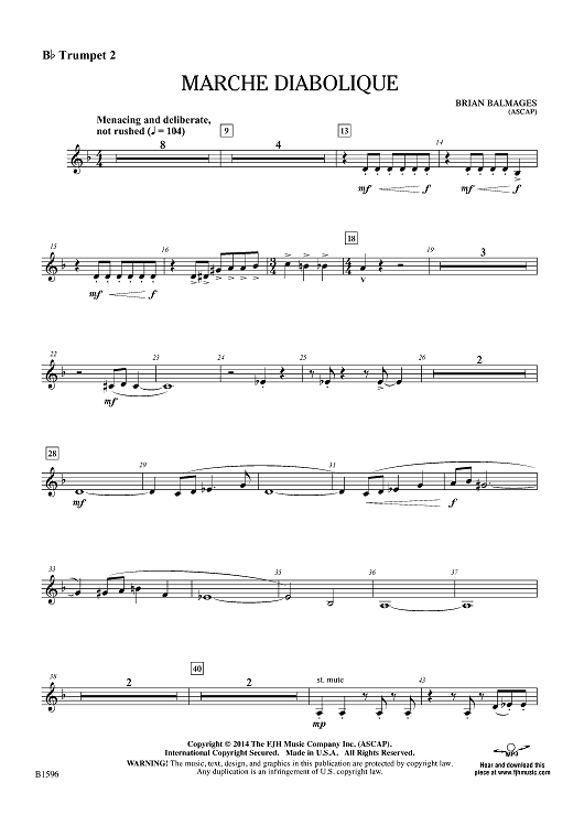 Marche Diabolique - Bb Trumpet 2