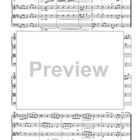 Gavotte - from Suite #3 in D Major - Score