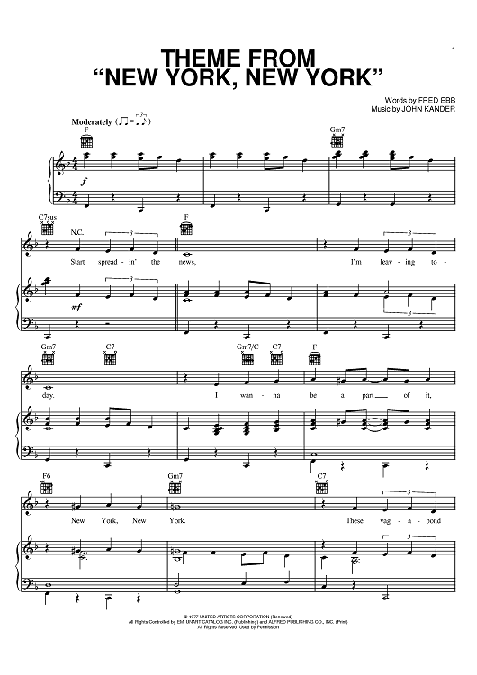 Theme From "New York, New York"