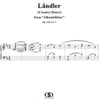 Albumblätter, No. 7: Ländler