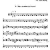 6 rätoromancische Volkslieder Op.76a - Violin 2