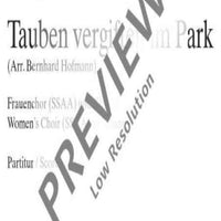 Tauben vergiften im Park - Choral Score
