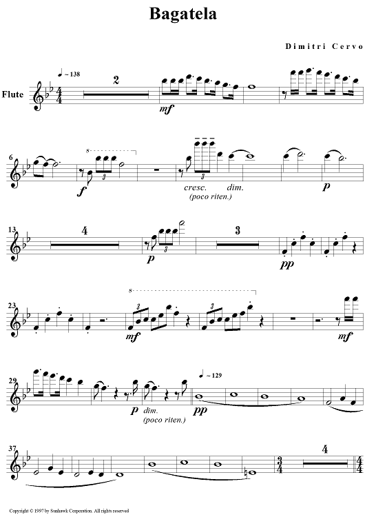 Bagatela - Flute