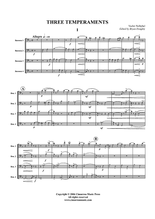 Three Temperaments - Score