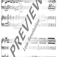 Sinfonia D major - Organ Score
