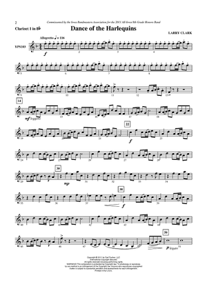 Dance of the Harlequins - Clarinet 1 in Bb