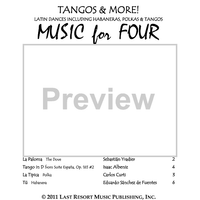 Music for Four, Collection No. 3 - Tangos and More! - Score
