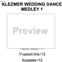 Klezmer Wedding Dance Medley No. 1