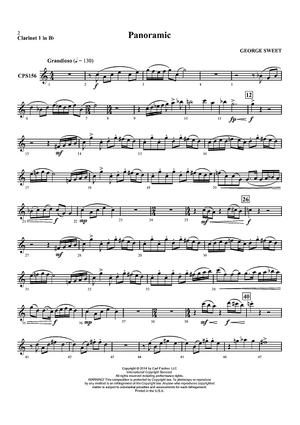 Panoramic - Clarinet 1 in Bb