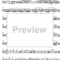 Konzert for horn and string orchestra op.107 [set of parts] - Cello