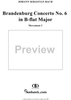 Brandenburg Concerto No. 6: Movement 3 - Score