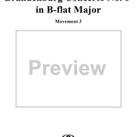 Brandenburg Concerto No. 6: Movement 3 - Score