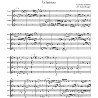 Canzona per Sonare No. 1 - Score