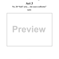 "Sull' aria … Che soave zefiretto", No. 20 from "Le Nozze di Figaro", Act 3, K492 - Full Score